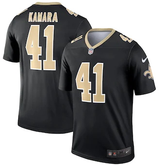 mens nike alvin kamara black new orleans saints legend jersey